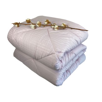 Πάπλωμα Υπέρδιπλο 220x240 Astron Italy Σατέν Ριγέ Lilac