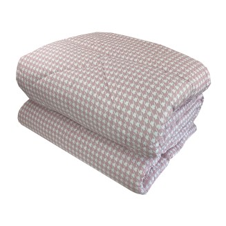 Πάπλωμα Υπέρδιπλο 220x240 Astron Italy Pied De Poule Dusty Rose