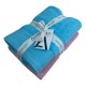 Πετσέτες Προσώπου Σετ 2 Τεμαχίων Pink Turquoise