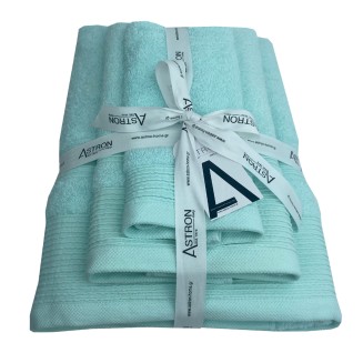 Πετσέτες Σετ 3 Τεμαχίων Astron Italy Aqua