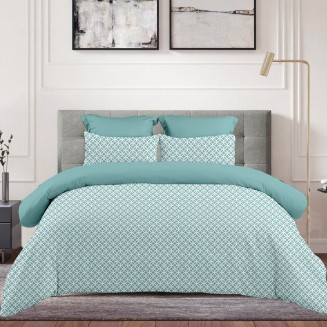 Σεντόνι Μεμονωμένο Υπέρδιπλο Με Λάστιχο 160x200+30 Astron Italy Sienna Petrol