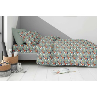 Κουβερλί Σετ Μονό 160×250 Astron Italy Παιδικό Με Σεντόνι Και 1 Μαξιλαροθήκη Dino Formula