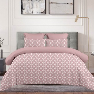 Σεντόνια Σετ Υπέρδιπλα 245x260 Astron Italy Luna Dusty Rose