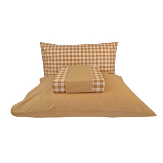 Σεντόνια Σετ Μονά 175x260 Astron Italy Carla Beige