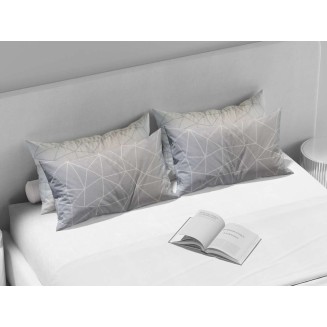 Μαξιλαροθήκες Σετ 2 Τεμαχίων 52x72 Espree Βαμβακερές Mila Grey