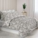 Σετ Σεντόνια Διπλά Thistle Grey 4Τμχ 200X270 Espree