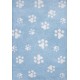 Shaggy παιδικό χαλί Cocoon 8392/30 γαλάζιο με πατουσάκια - 1,30x1,90 Colore Colori
