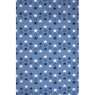 Παιδικό χαλί Diamond kids 8469/330 ραφ μπλε αστεράκια - 1,40x2,00 Colore Colori