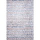 Shaggy χαλί Vesna 8495/110 μπεζ γαλάζιο με έθνικ σχήματα - ΡΟΤΟΝΤΑ  1,60x1,60 Colore Colori