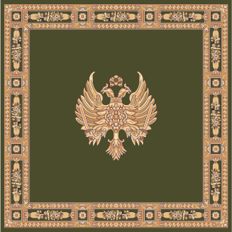 Χαλί 300x300 Isexan Atlantis Orthodoxia Ανοιχτά Φτερά Πράσινο