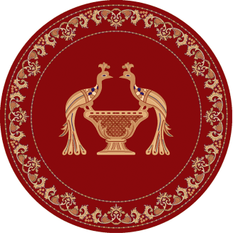 Χαλί Ροτόντα Φ 100 cm Isexan Atlantis Peacock Παγώνι
