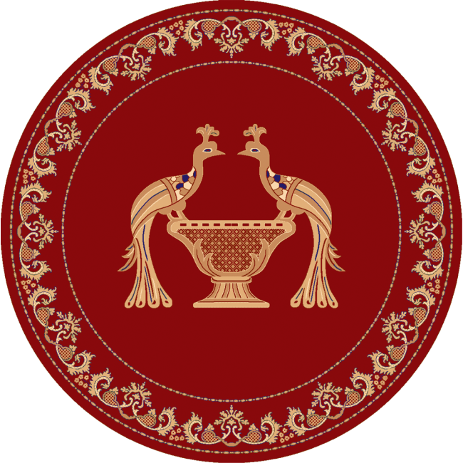 Χαλί Ροτόντα R200 Isexan Atlantis Peacock Παγώνι