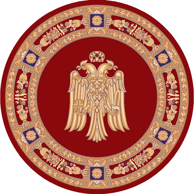 Χαλί Ροτόντα R200 Isexan Atlantis Orthodoxia Με Κλειστά Φτερά