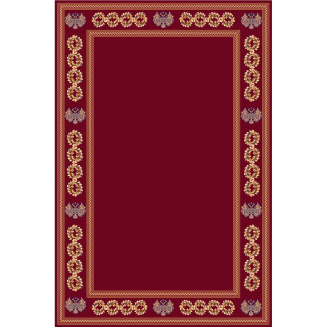 Χαλί Atlantis 2600 - Orthodoxia χωρίς αετό - ΚΟΚΚΙΝΟ (ειδική μπορντούρα με αετό προς τα επάνω) 200x300