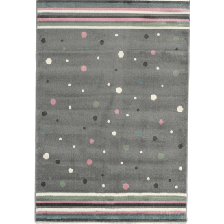 Χαλί Παιδικό 160x230 Isexan Atlantis Carousel 1285 Γκρί Αστεράκια