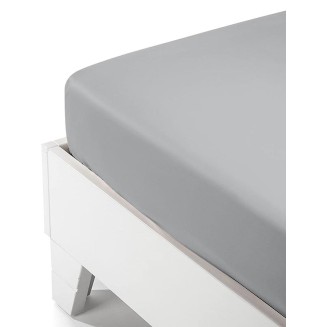 Σεντόνι Μεμονωμένο Διπλό Με Λάστιχο 160x200+35 Sunshine Satin  Light Grey Σεντόνι Μεμονωμένο Διπλό Με Λάστιχο 160x200+35 Sunshine Satin  Light Grey
