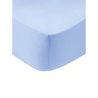 Σεντόνι Μεμονωμένο Μονό Με Λάστιχο 100x200+30 Sunshine Cotton Feelings 103 Light Blue