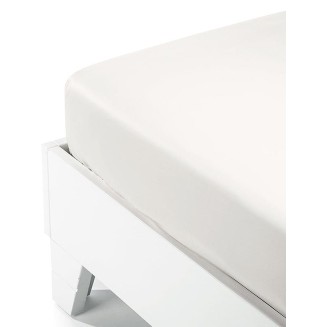 Σεντόνι Μεμονωμένο Διπλό Με Λάστιχο 160x200+35 Sunshine Satin White Σεντόνι Μεμονωμένο Διπλό Με Λάστιχο 160x200+35 Sunshine Satin White