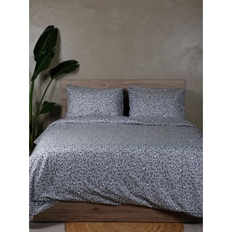 Σεντόνια Σετ Διπλά 200x270 Sunshine Cotton Feelings 2044 Grey
