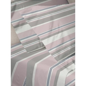 Σεντόνια Σετ Μονά 160x250 Sunshine Menta Εμπριμέ 550 Pink