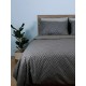 Παπλωματοθήκη Cotton Feelings 2036 Grey Διπλή (200χ250)
