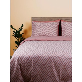 Παπλωματοθήκη Υπέρδιπλη 230x250 Sunshine Cotton Feelings 2036 Pink