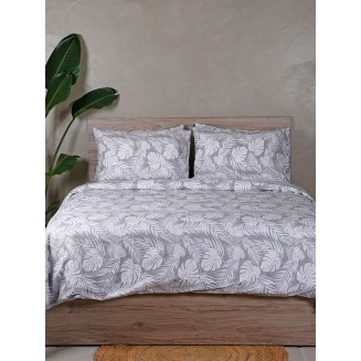 Παπλωματοθήκη Διπλή 200x250 Sunshine Cotton Feelings 2038 Grey