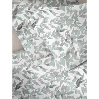 Παπλωματοθήκη Μονή 170x250 Sunshine Menta Εμπριμέ 50 Grey