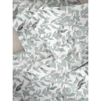 Παπλωματοθήκη Υπέρδιπλη 230x250 Sunshine Menta Εμπριμέ 50 Grey