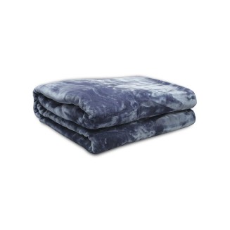 Κουβέρτα Βελούδινη Μονή 160x220 Sunshine Iris Blue