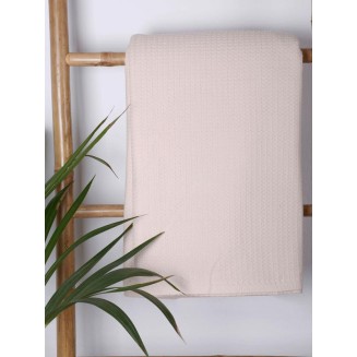 Κουβέρτα Πικέ Μονή 165x265 Sunshine Beige