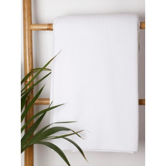 Κουβέρτα Πικέ Μονή 160x220 Sunshine Cotton White