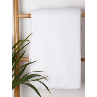 Κουβέρτα Πικέ Υπέρδιπλη 220x240 Sunshine Cotton White