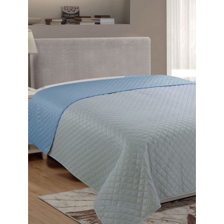 Κουβερλί Υπέρδιπλο 220x240 Sunshine Fiber Grey-Blue