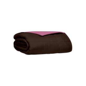 Κουβερλί Percale Μονόχρωμο Υπέρδιπλο 220x240 Sunshine Brown-Pink