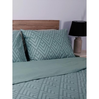 Μαξιλαροθήκες Σετ 2 Τεμαχίων 50x70 Sunshine Cotton Feelings 2036 Aqua