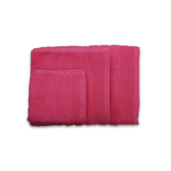 Πετσέτα Σετ 3 τεμ.  Sunshine Χίμπουρι 4 Fuchsia
