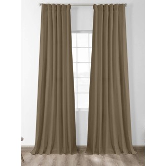 Κουρτίνα Με Τρέσσα 150x280 Sunshine Black Out Mocha