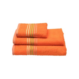 Πετσέτα Προσώπου 50x100 Sunshine Πενιέ Stripes Orange