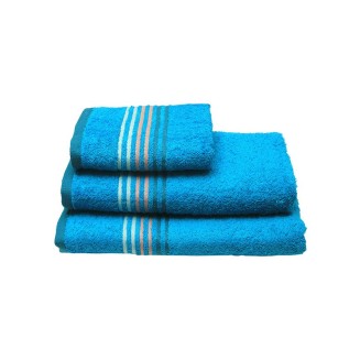 Πετσέτα Προσώπου 50x100 Sunshine Πενιέ Stripes Turquoise