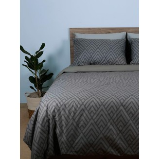Σεντόνια Σετ Γίγας 260x270 Sunshine Cotton Feelings 2036 Grey