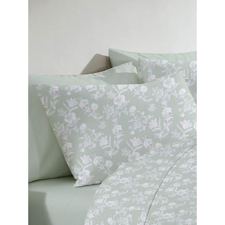 Μαξιλαροθήκη Menta Εμπριμέ 340 Aqua 50x70 Sunshine