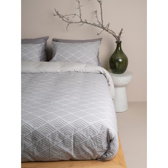 Παπλωματοθήκη Cotton Feelings 2048 Grey Υπέρδιπλη (230x250) Sunshine