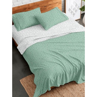 Σετ Σεντόνια Flannel 2052 Aqua Μονό (160X260) Sunshine