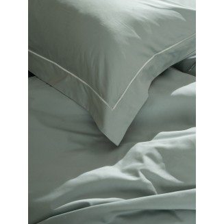 Μαξιλαροθήκες Βαμβακοσατέν Omnia Oxford Aqua 50x70 Sunshine