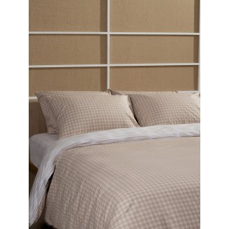 Παπλωματοθήκη Cotton Feelings 2064 Beige Μονή (170x250) Sunshine