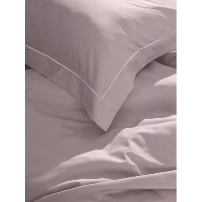 Σετ Σεντόνια Βαμβακοσατέν Omnia μονόχρωμα Powder King Size (280x300)