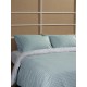Σετ Σεντόνια Cotton Feelings 2064 Aqua Διπλό με λάστιχο (150x205+30)