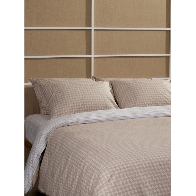 Σετ Σεντόνια Cotton Feelings 2064 Beige Διπλό (200x270)