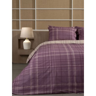 Σετ Σεντόνια Cotton Feelings 2066 Mauve Διπλό (200X270) Sunshine